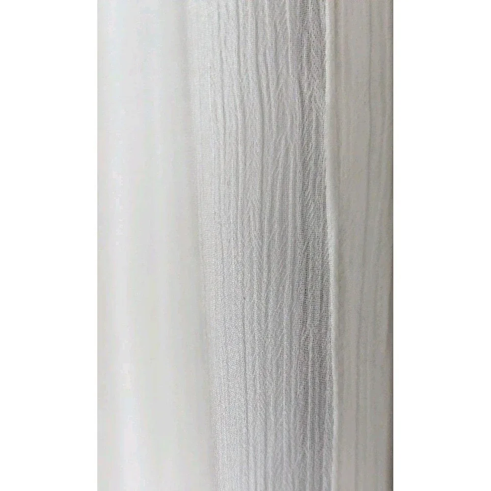 ROYAL VELVET Crinkle Voile Rod Pocket Panels 5 Sheer Curtains 50x84
